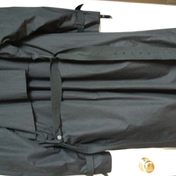 LONDON FOG MENS 44R LINED TRENCHCOAT BLACK/Belted - Picture 15 of 16